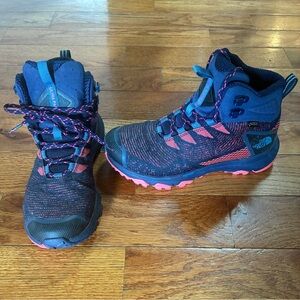The North Face Navy and Coral Hiking Boots